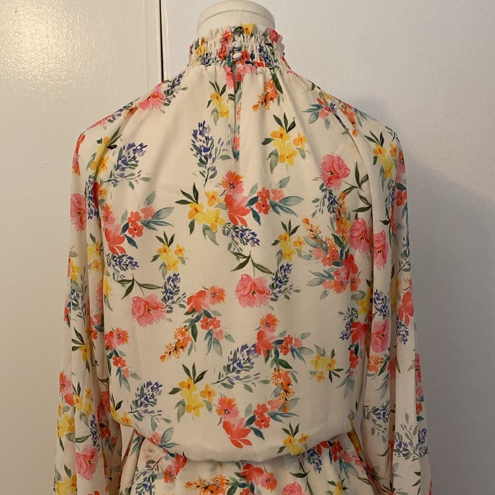 Yumi Kim Class Act Floral Mini Dress in Mulberry Ivory Size Small - Picture 8 of 12